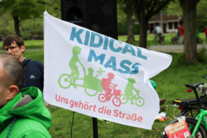 Die Kidical Mass am 7. Mai 2023 in Leipzig. Foto: Michael Freitag