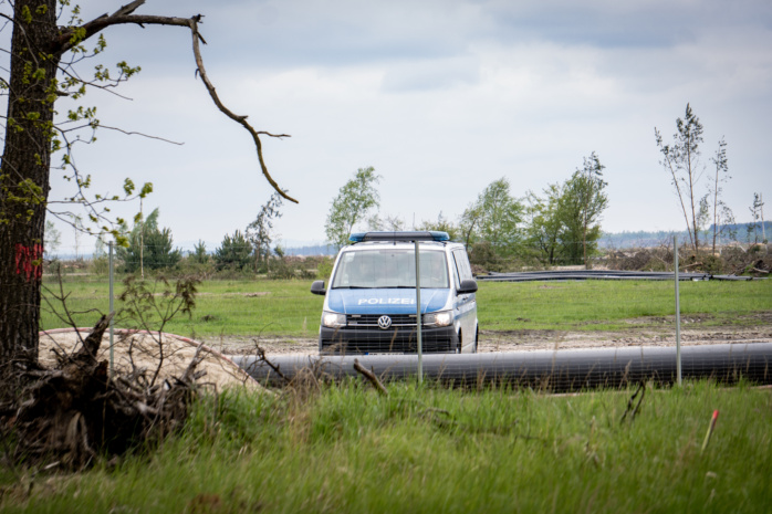 Klimaprotest in der Lausitz.