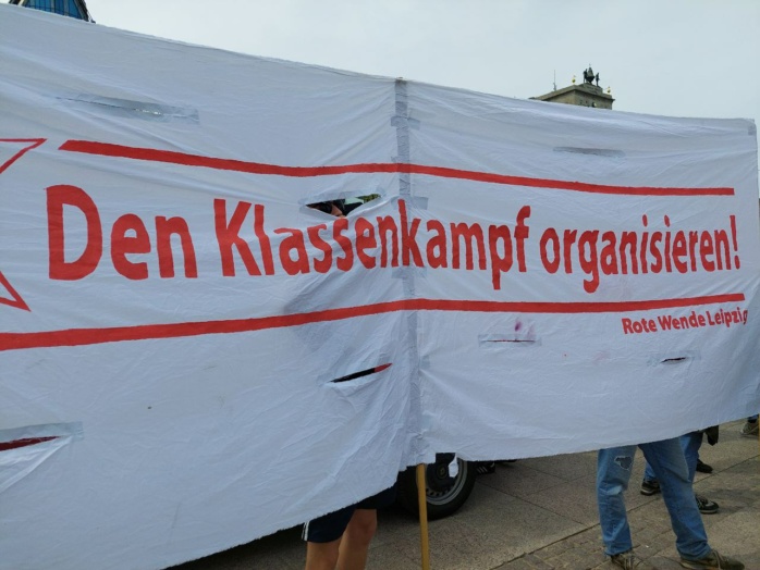 Demonstration der Roten Wende Leipzig. Foto: Sabine Eicker