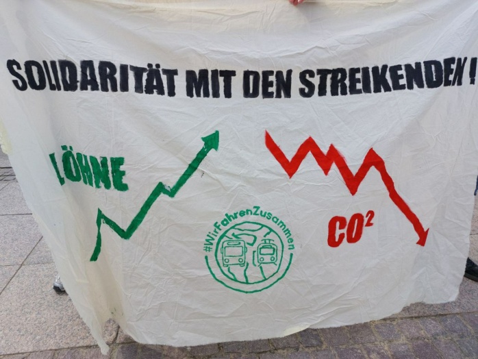 Demonstration der Roten Wende Leipzig. Foto: Sabine Eicker