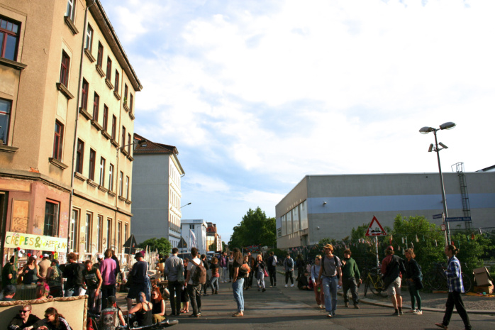 15 Jahre Wagenplatz Karl Helga. Foto: Birte Lampart