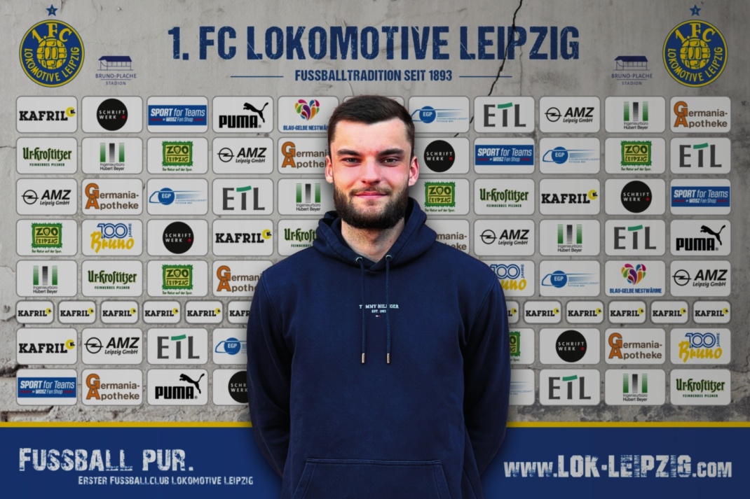 Neuzugang Maximilian Schütt. Foto: 1. FC Lok Leipzig