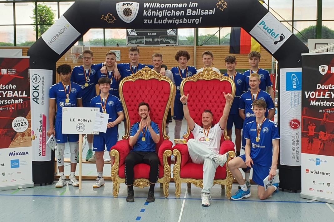 Deutscher U18-Meister L.E. Volleys. Foto: L.E. Volleys