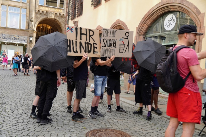 Protest am Naschmarkt gegen die AfD. Foto: Gregor Wünsch