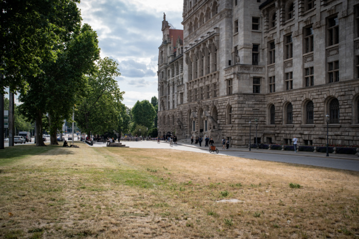 Kundgebung vor dem Neuem Rathaus zur Debatte über den 03.06 im Stadtrat. Foto: Ferdinand Uhl