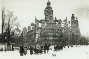 Das Neue Rathaus im Winter 1920 Quelle Stadtarchiv