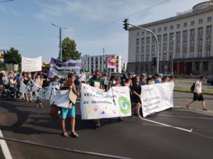 Protest von FFF in Chemnitz.