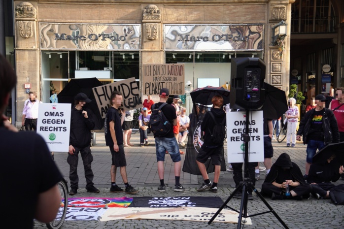 Protest am Naschmarkt gegen die AfD. Foto: Gregor Wünsch