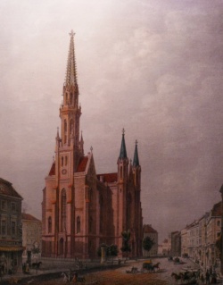 Petrikirche nach 1853. Stahlstich, 19. Jahrhundert. Berlin-Archiv, gemeinfrei, https://commons.wikimedia.org/w/index.php?curid=76535699