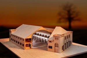 Modell der Ez-Chaim-Synagoge. Foto: Daniel Reiche