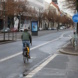 Radfahrstreifen an der Scheffelstraße