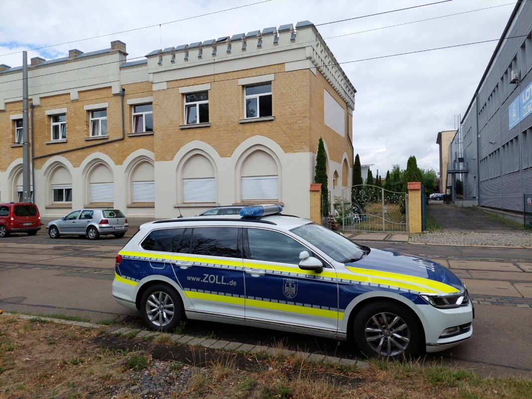 Razzia bei einem italienischen Gastronomiebetrieb in Leipzig-Eutritzsch am 20. Juli 2023