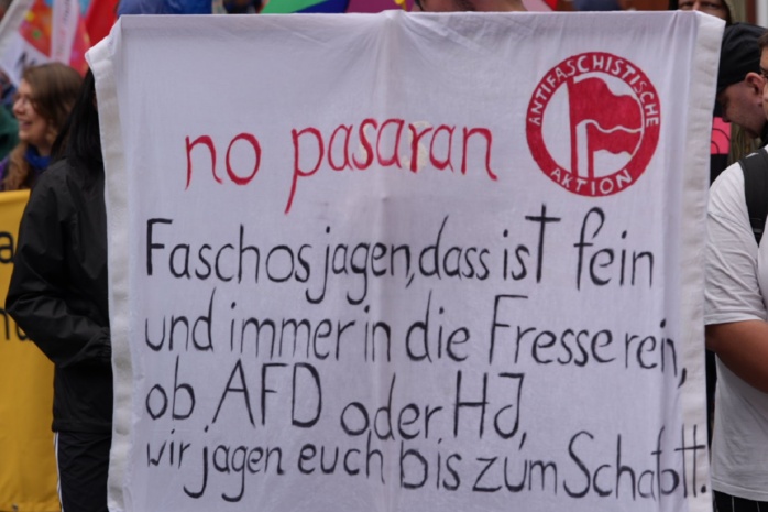 Gegenprotest zum AfD-Bundesparteitag. Foto:
