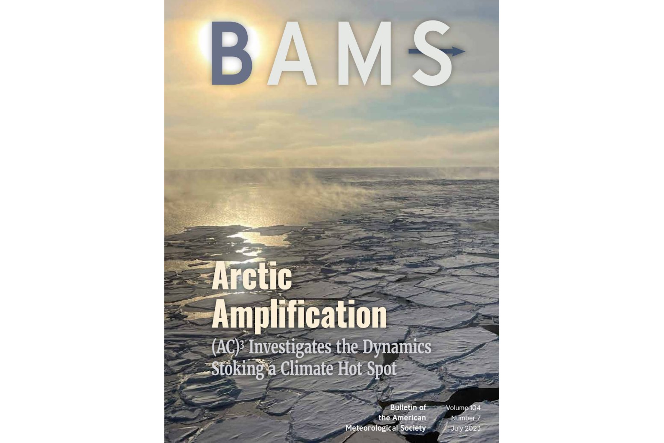Zu sehen ist das Juli-Cover des „Bulletin of the American Meteorological Society.“ Foto: BAMS