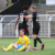 Lukas Wilton (5, Lok Leipzig) am Boden, während Eintracht Frankfurt jubelt. Foto: Jan Kaefer