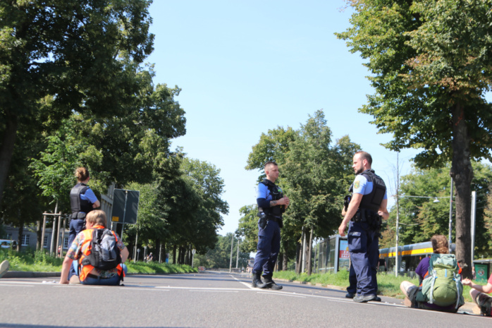 Protest der Letzten Generation.