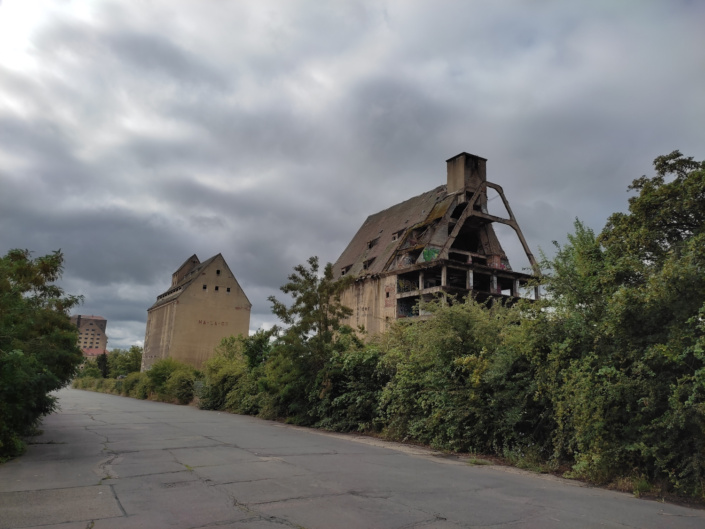 Alte Getreidespeicher am Lindenauer Hafen.