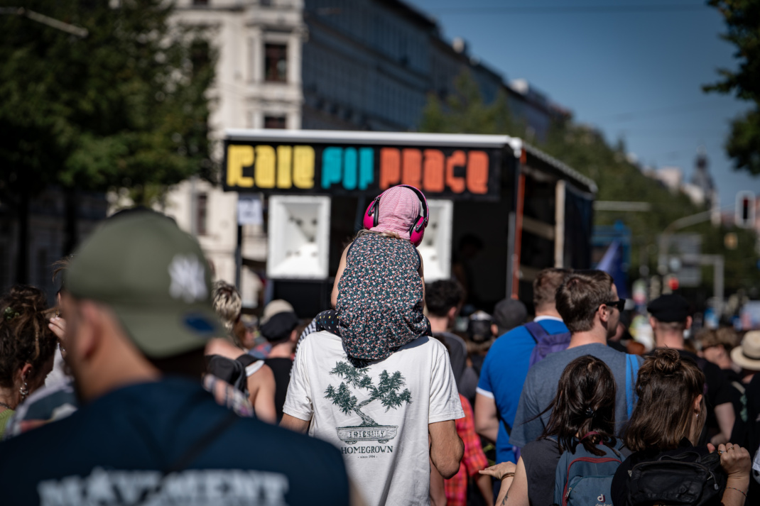 Menschenmasse auf der GSO.