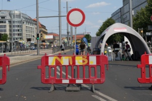 Gesperrte Straße (Symbolbild). Foto: Gregor Wünsch