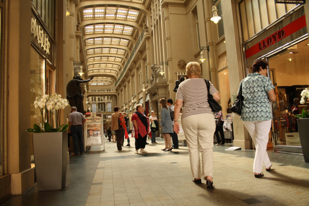 In der Mädlerpassage. Foto: Ralf Julke