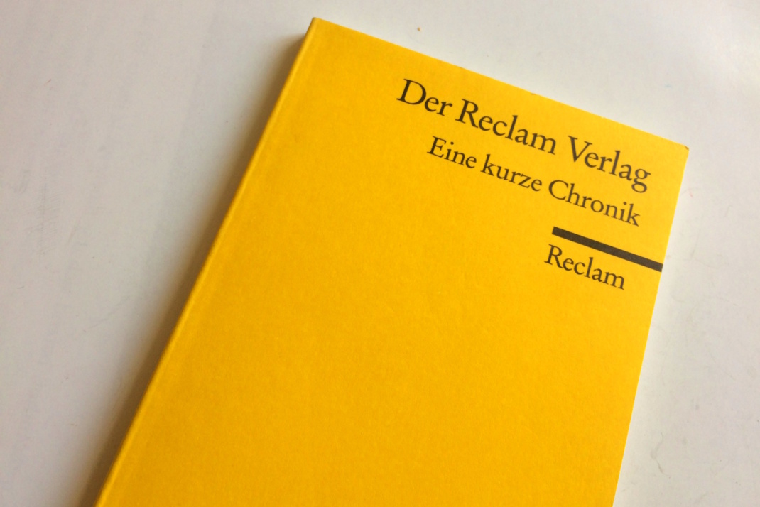 Cover der Chronik zu Reclam.