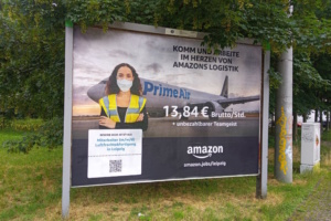 Amazon-Werbeplakat.