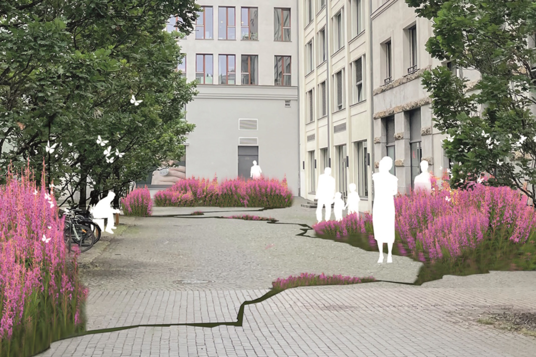 Nina Schuiki: Entwurfszeichnung “Frühling“