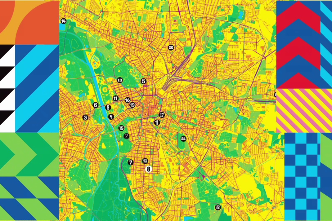 Interaktive Karte zur Sportroute.