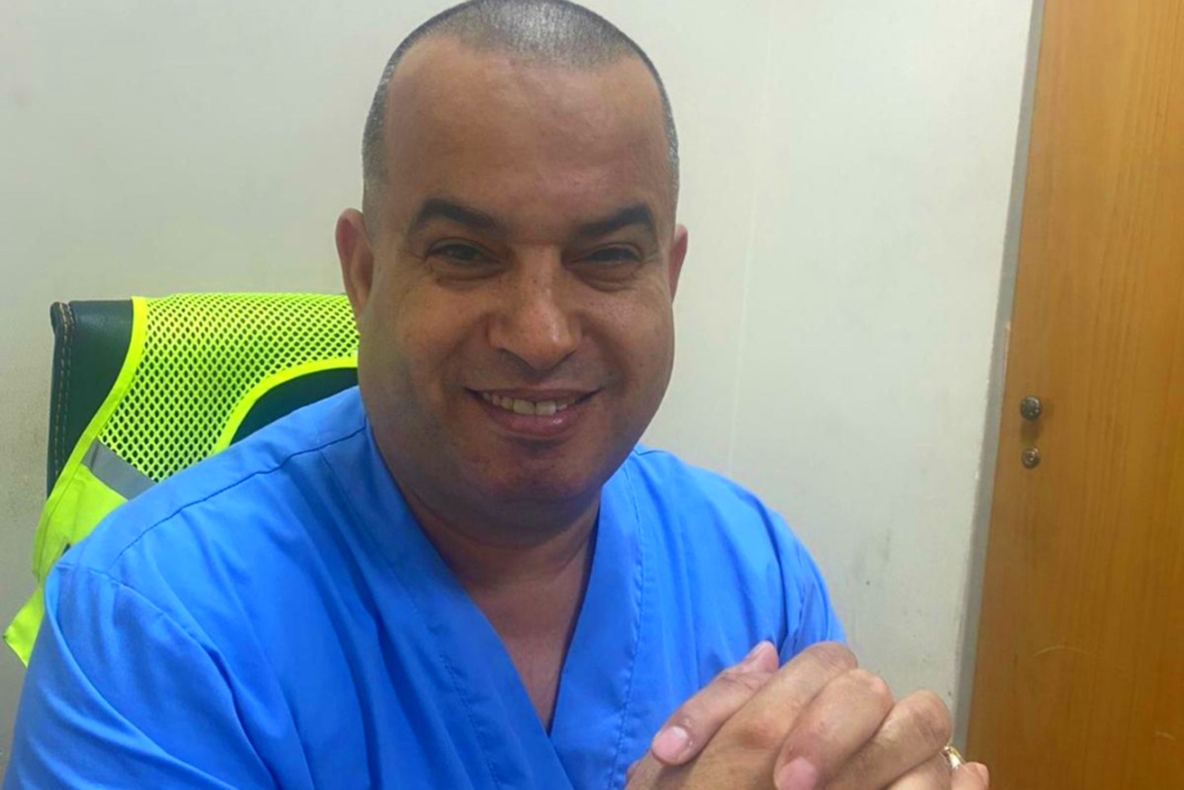 Mahmoud Abu Khater arbeitet im Al Aqsa-Krankenhaus in Deir al-Balah. Foto: privat