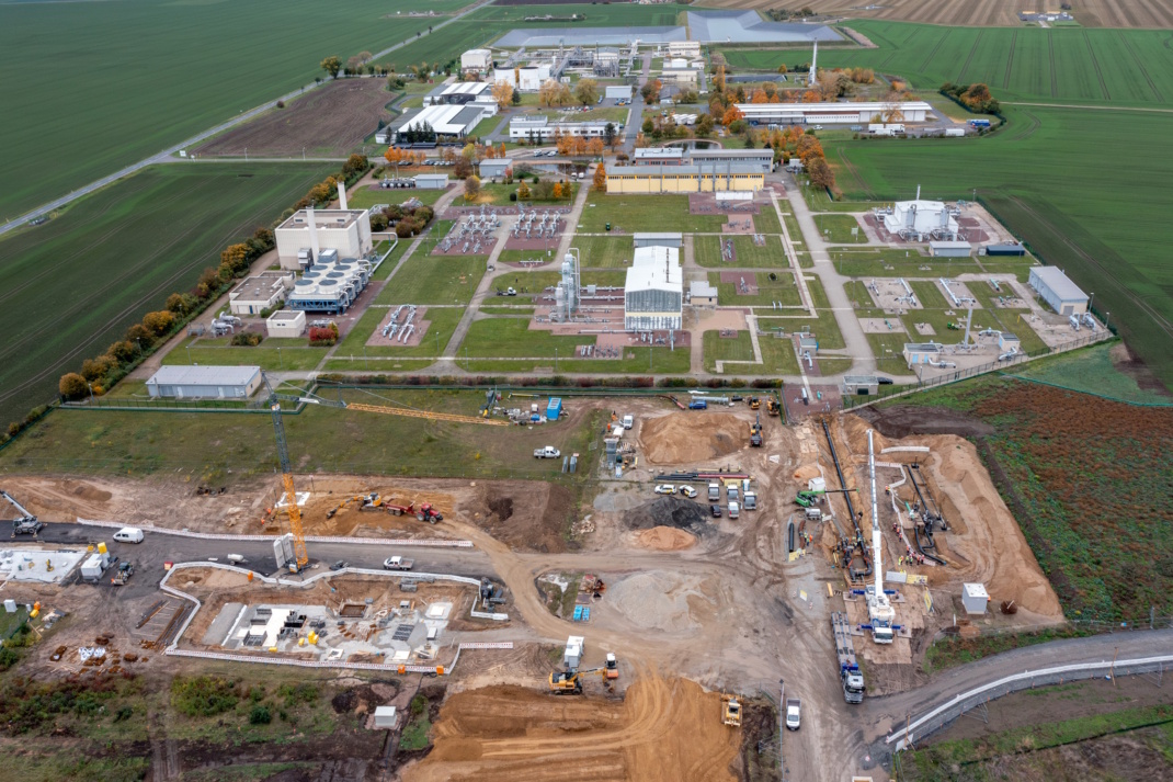 Vogelperspektive auf den Energiepark.