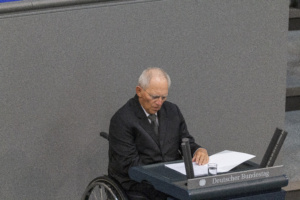 Wolfgang Schäuble im Bundestag.