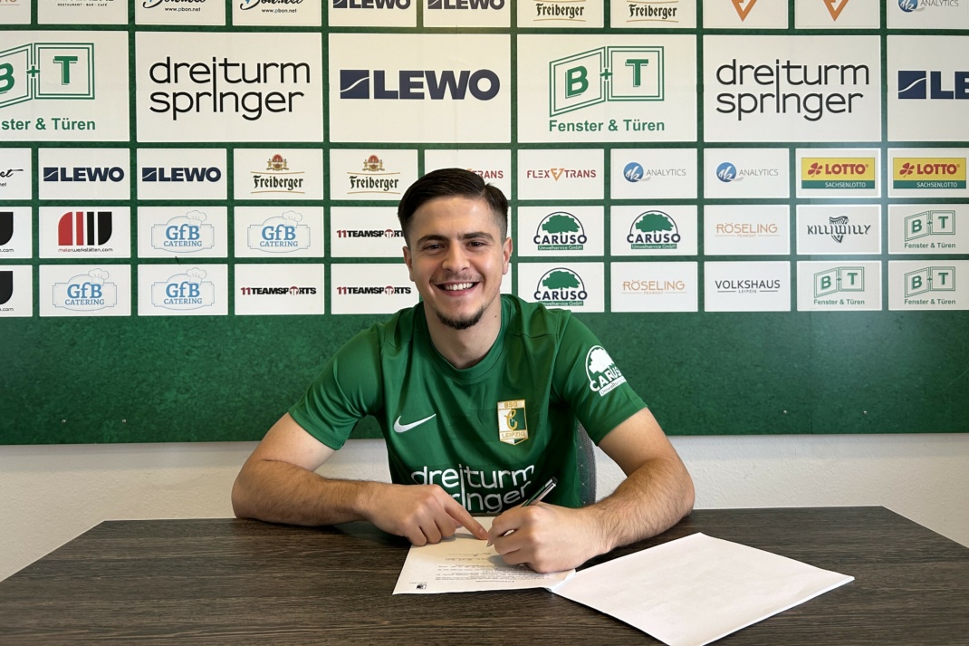 Irfan Brando wechselt zu Chemie Leipzig. Quelle: BSG Chemie Leipzig e.V.