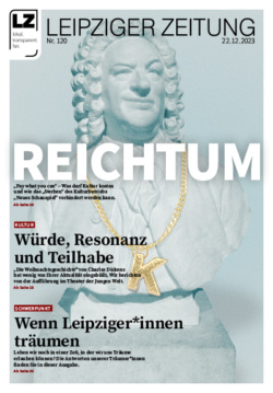 Das Cover Leipziger Zeitung Nr. 120, VÖ 22.12.2023. Foto: LZ