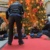 Aktivist*innen der „Letzten Generation“ haben am 13. Dezember 2023 den Weihnachtsbaum in der Mädlerpassage in Leipzig mit Farbe besprüht. Foto: Yaro Allisat