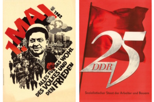Plakate aus der Ausstellung "Das politische Plakat in der DDR - Agitation und Propaganda des SED-Regimes". Quelle: Kunst+Projekte e.V.