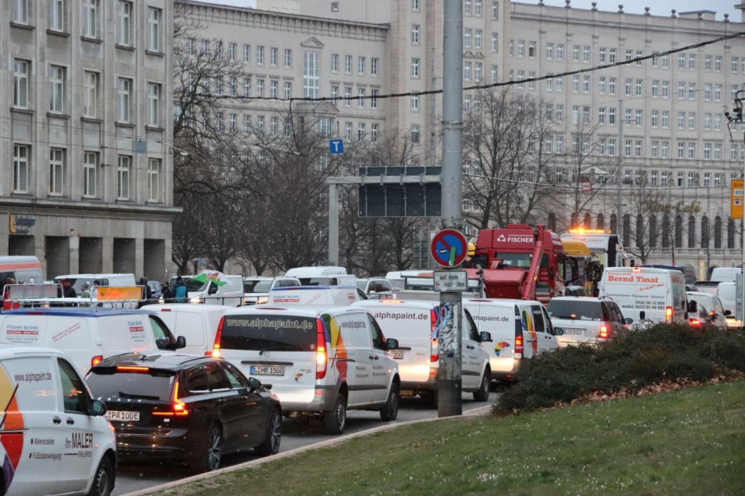 Stau auf dem Innenstadtring