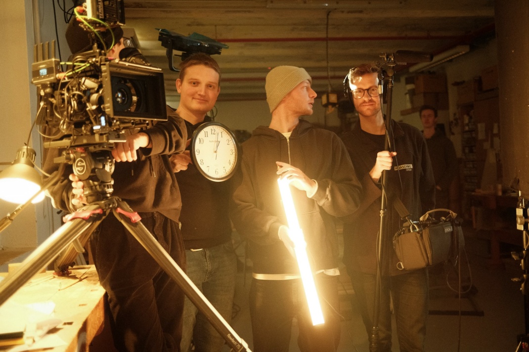 Ein Teil des Teams (v.l.): Philipp Frank, Moritz Tanz, Felix Peter, Friedrich Hausstein.