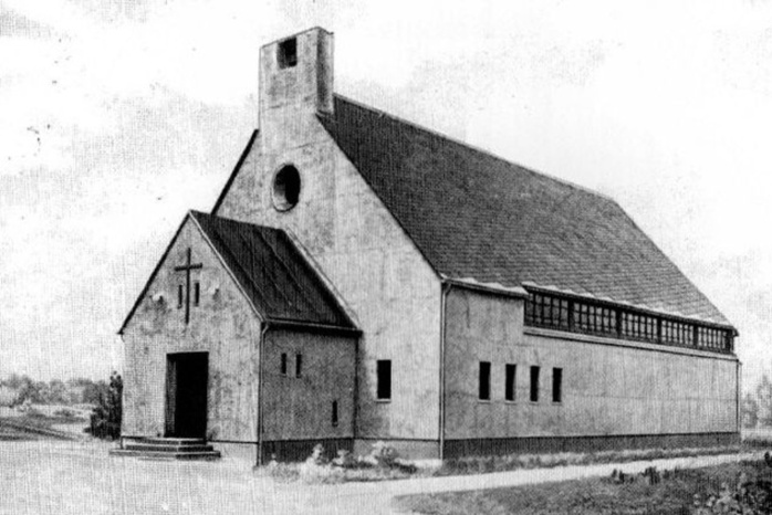 Johann-Sebastian-Bach-Kirche in Forst (Lausitz), historische Aufnahme. CC0, https://commons.wikimedia.org/w/index.php?curid=143388872