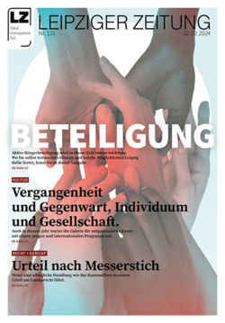 Cover Leipziger Zeitung Nr. 121, VÖ 02.02.2024. Foto: LZ