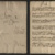 Alte Handschrift mit Notenzeichen auf vergilbtem Papier.