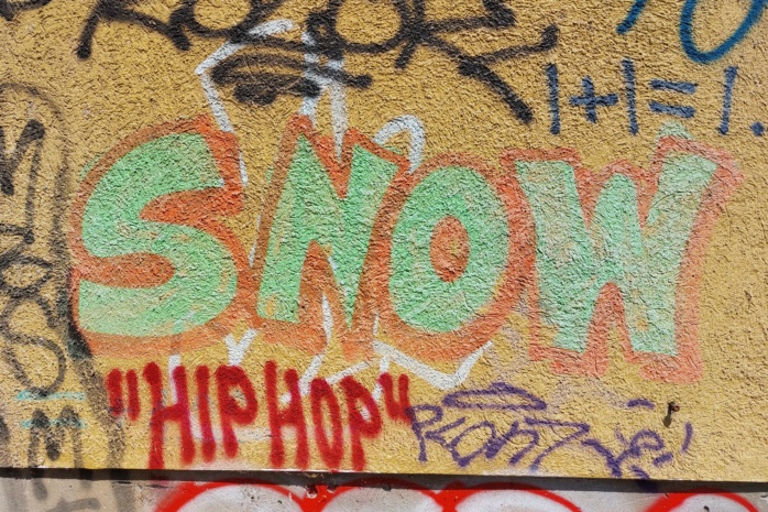 SNOW-Graffito in Leipzig. Foto: Sabine Eicker