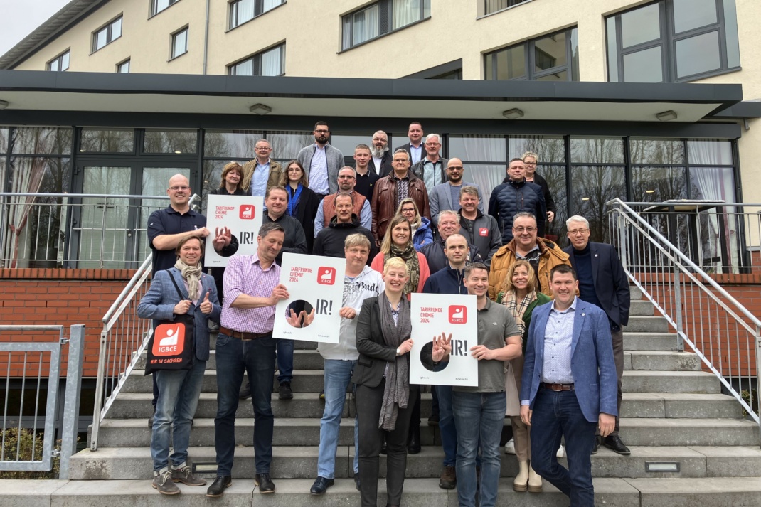 IGBCE Tarifkommission Chemie Nordost. Quelle: IGBCE