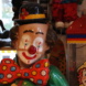 Clownsfigur, Nahaufnahme.