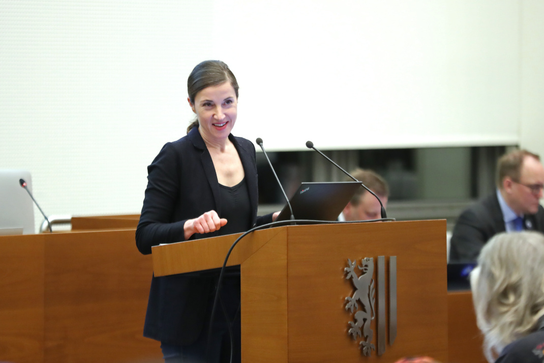 Vicki Felthaus im Stadtrat.