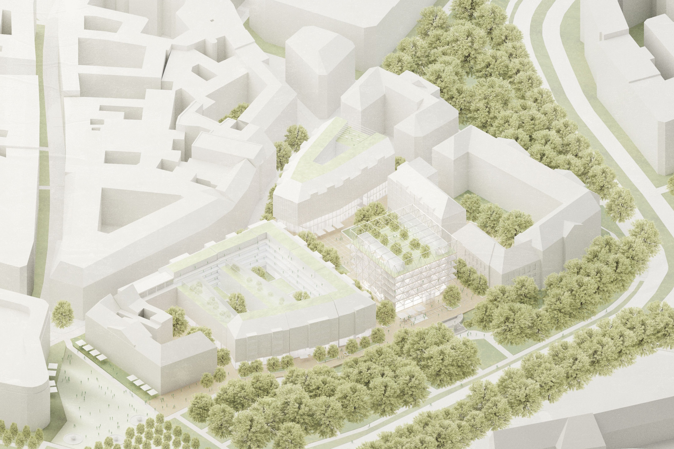 Modelldarstellung Hinrichsmeyer + Partner.