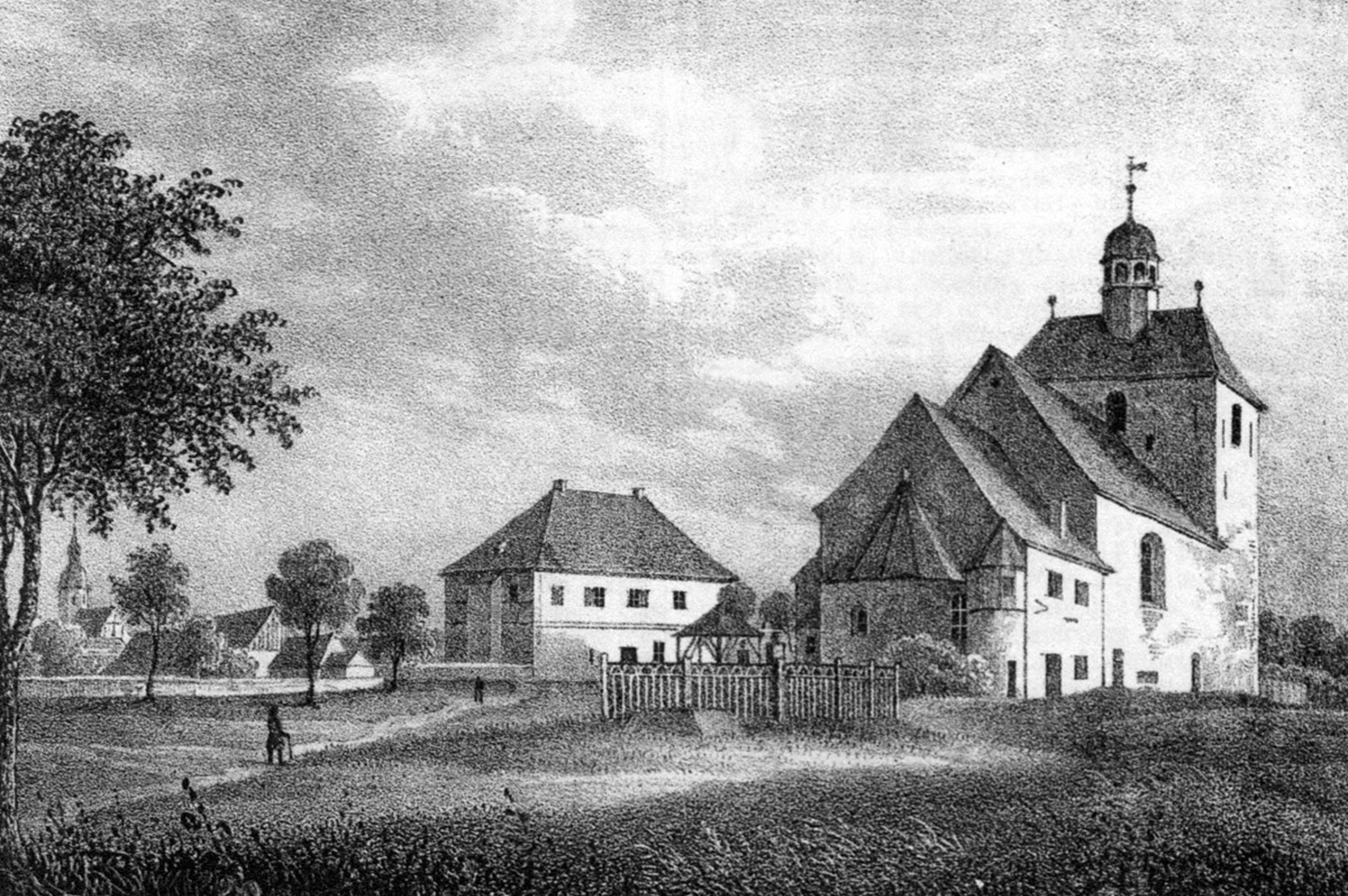 Rückansicht um 1840. Abbildung gemeinfrei, CC0, https://commons.wikimedia.org/w/index.php?curid=61465402