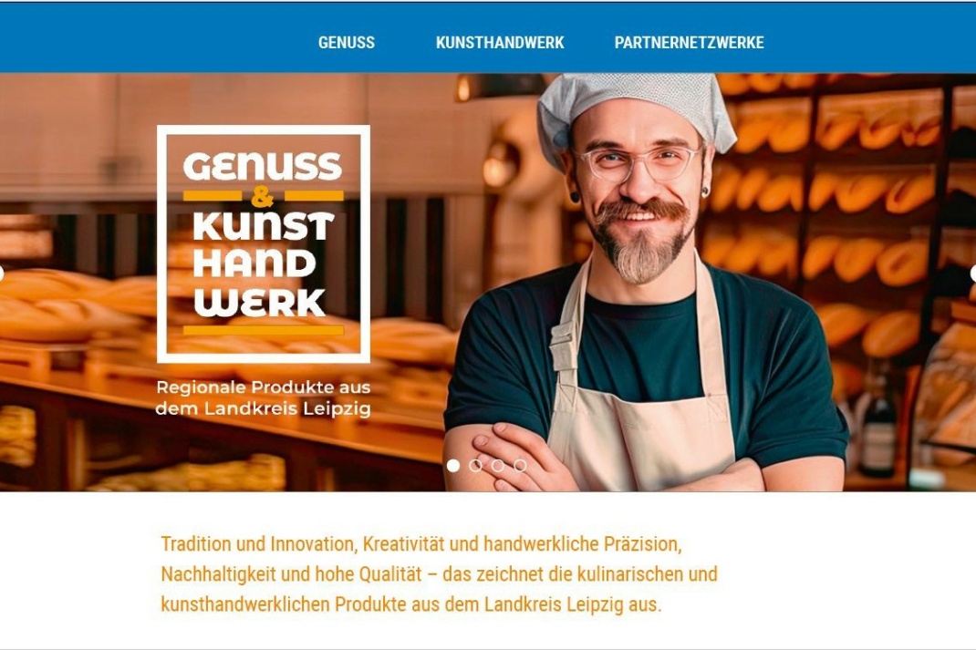 Produktportal Genuss und Kunsthandwerk. Foto: Landratsamt Landkreis Leipzig