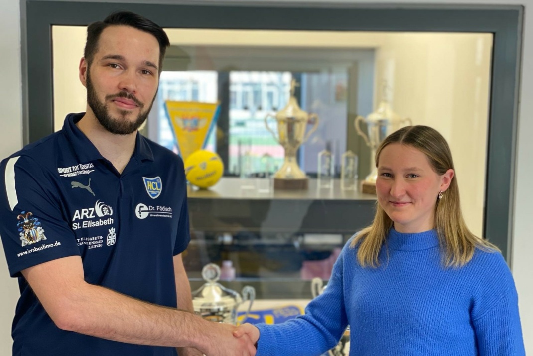 Cheftrainer Erik Töpfer und Kim-Angelina Lang