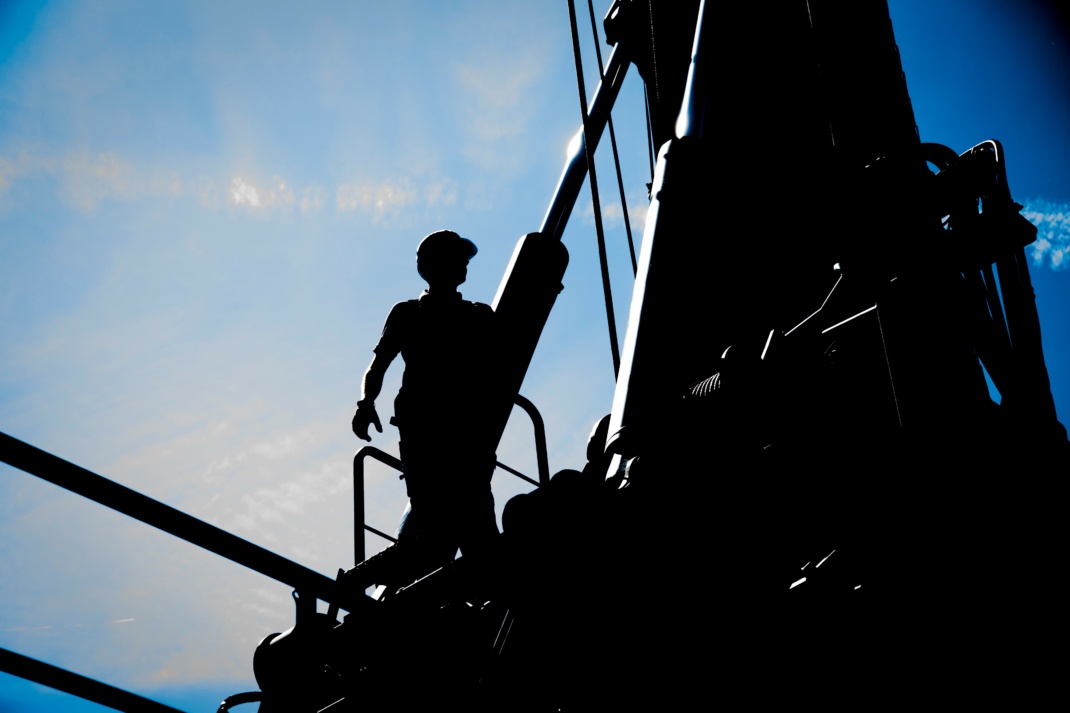 Bauarbeiter in der Sonne