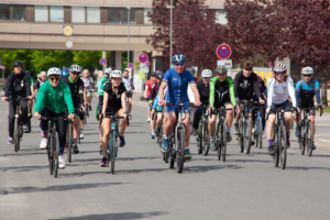 Symbolischer Start der Pedal to Paris Challenge des SC DHfK. Quelle ist der SC DHfK Leipzig